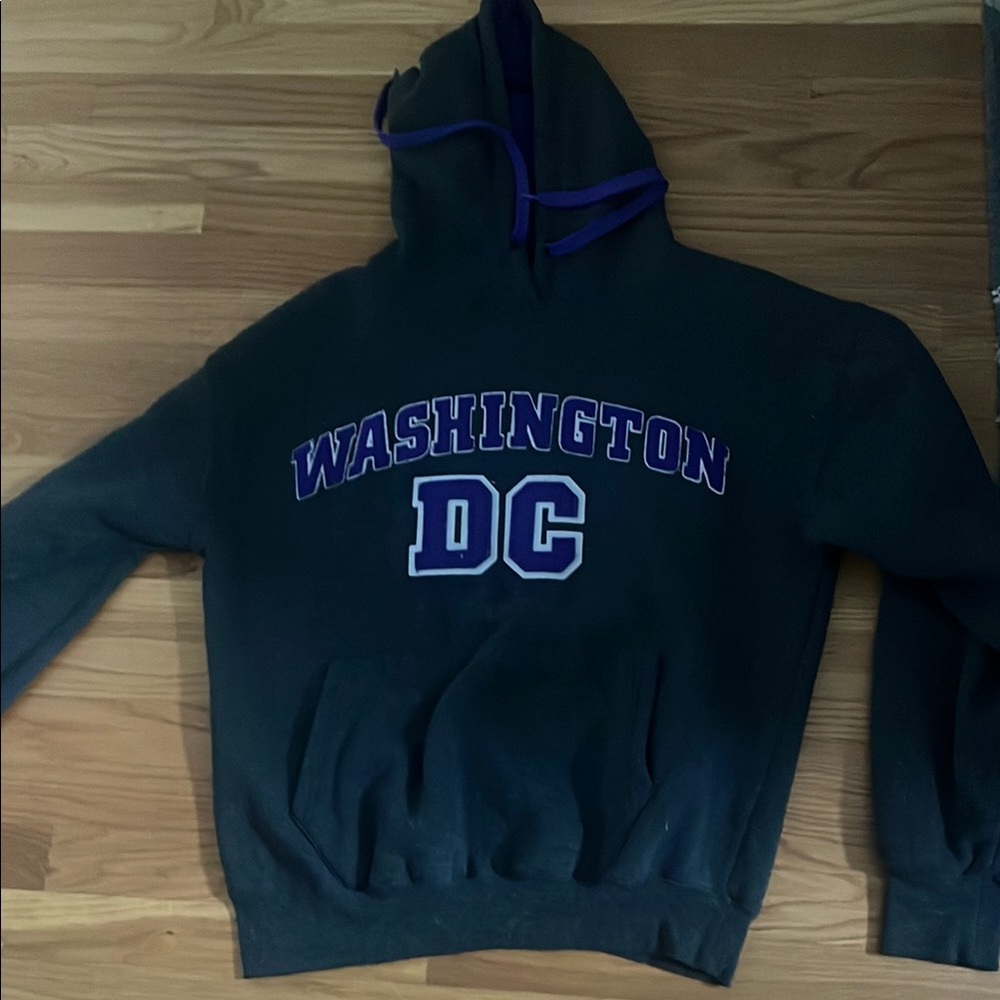 Washington DC Hoodie in Black and Purple